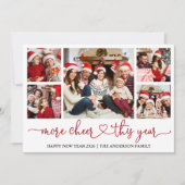 書道ハートもっと応援今年5フォトレッド シーズンカード (正面)