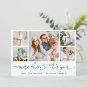 書道ハートもっと応援5写真ほこりっぽい青 シーズンカード (スタンド正面)