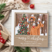 書道ハートスクリプトクリスマスクラフトスクエア シーズンカード