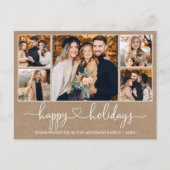 書道ハートハッピーホリデーズクラフト5写真 ポストカード (正面)