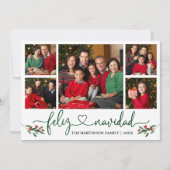 書道ハートフェリズナビダードホリーグリーン シーズンカード (正面)