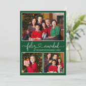 書道ハートフェリズNavidadグリーン3写真 シーズンカード (スタンド正面)