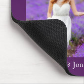 書道ハートミセス結婚ズ・パープル マウスパッド (コーナー)