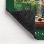 書道ハートミセス結婚・グリーン マウスパッド (コーナー)