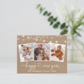 書道ハートライトクラフト新年3枚の写真 ポストカード (スタンド正面)