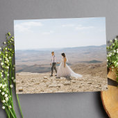 書道ハート写真結婚予算ありがとう チラシ