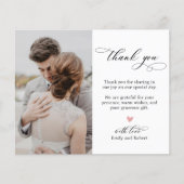 書道ハート写真結婚予算ありがとう チラシ (正面)