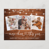 書道ハート木製ライトモア応援3写真 ポストカード (正面)