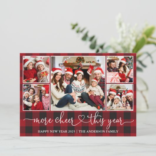 書道ハート格子模様より応援5写真 シーズンカード (スタンド正面)