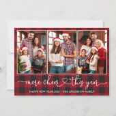 書道ハート格子模様応援3 Photo シーズンカード (正面)