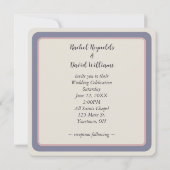 書道ハート結婚のバラ 招待状 (裏面)