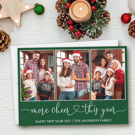 書道ハート詳細応援緑3写真 シーズンカード