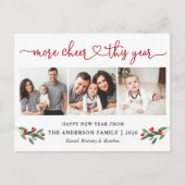 書道ハート詳細応援3 Photo Holly ポストカード (正面)