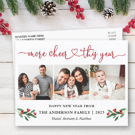 書道ハート詳細応援3 Photo Holly ポストカード