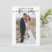 書道ハート2パーティー後ずっと幸せに 案内状 (スタンド正面)