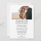 書道ハート2パーティー後ずっと幸せに 案内状 (裏面)