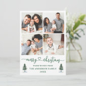 書道ハート4 Photo Water Color Pines シーズンカード (スタンド正面)