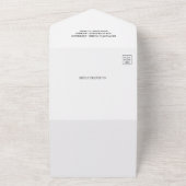 書道ハートMr. 4 Photo All In One Card オールインワン招待状 (外側)