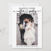 書道ハートQR楽しくパーティー後 案内状 (正面)