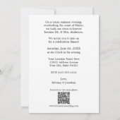 書道ハートQR楽しくパーティー後 案内状 (裏面)