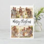 書道バッファロープレイド4数々の写真クリスマス シーズンカード (スタンド正面)