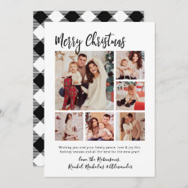 書道バッファロープレイド6写真数々のクリスマス シーズンカード