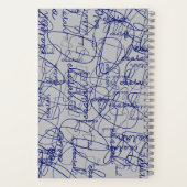 書道パターンの署名 ノートブック (裏面)