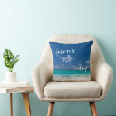 書道パーソナライズされたビーチ結婚式枕 クッション (椅子)