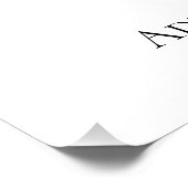 書道パーソナライズされたベビー外は寒い ポスター (コーナー)