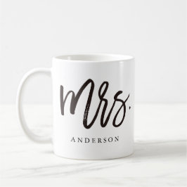 書道パーソナライズされた夫人 コーヒーマグカップ