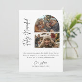 書道ヒスパニック写真フェリズ・ナビダードクリスマス シーズンカード (スタンド正面)