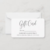 書道ビジネスQRコード小ギフトカード ノートカード (正面)