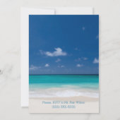 書道ビーチブライダルシャワー招待状 招待状 (裏面)