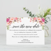 書道ピンク救フローラ新日付カード セーブザデート (スタンド正面)