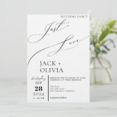 書道ファンシーを愛すモダンる結婚もの 招待状 (スタンド正面)