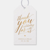 書道フェイク金箔結婚お礼 ギフトタグ (裏面)