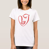 書道フェイスTシャツ Tシャツ (正面)