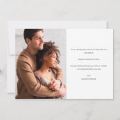 書道フォトウェディング日付カードを保存 セーブザデート (裏面)