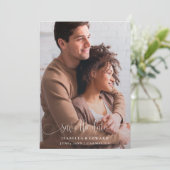 書道フォトウェディング日付カードを保存 セーブザデート (スタンド正面)