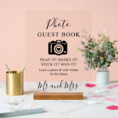 書道フォトゲストブックカメラアクリルサイン アクリルサイン (ウェディング)
