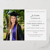 書道フォトフォイル2号研究発表 箔招待状 (裏面)