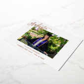 書道フォトフォイル2号研究発表 箔招待状 (回転した状態)