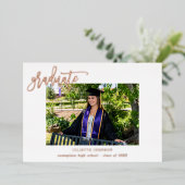 書道フォトフォイル2号研究発表 箔招待状 (立ち正面)