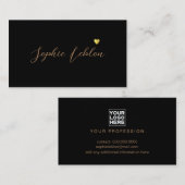 書道フォント名ロマンチックブラック コーリングカード (正面/裏面)