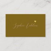 書道フォント名ロマンチック コーリングカード (正面)