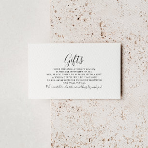 書道フォーマルの結婚式 エンクロージャーカード