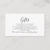 書道フォーマルの結婚式 エンクロージャーカード (正面)