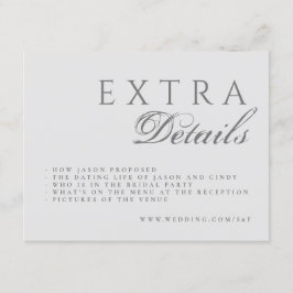 書道フォーマル優雅な結婚式 エンクロージャーカード