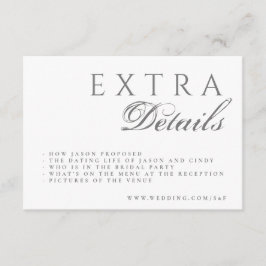 書道フォーマル優雅な結婚式 エンクロージャーカード