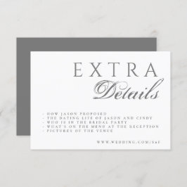 書道フォーマル優雅な結婚式 エンクロージャーカード